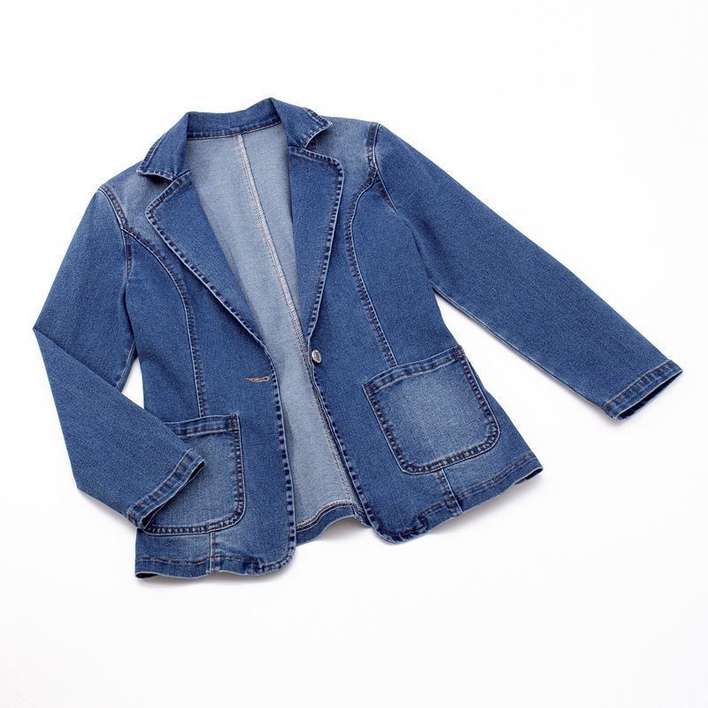 Saffron denim blazer 2