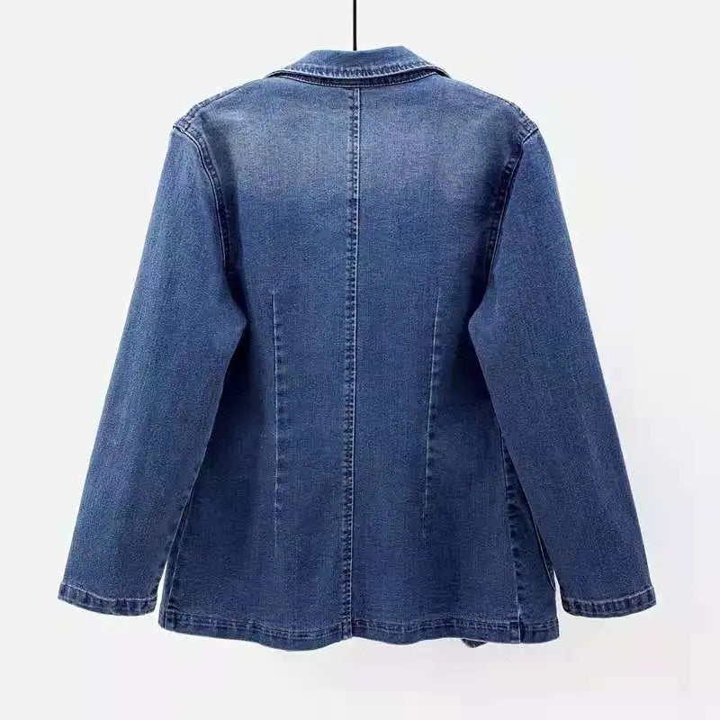 Saffron denim blazer 3