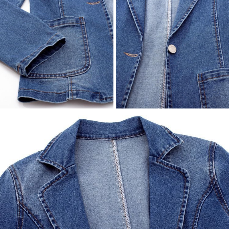 Saffron denim blazer 4