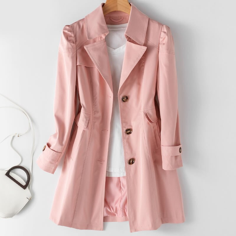 Vera mid-length trench coat 4