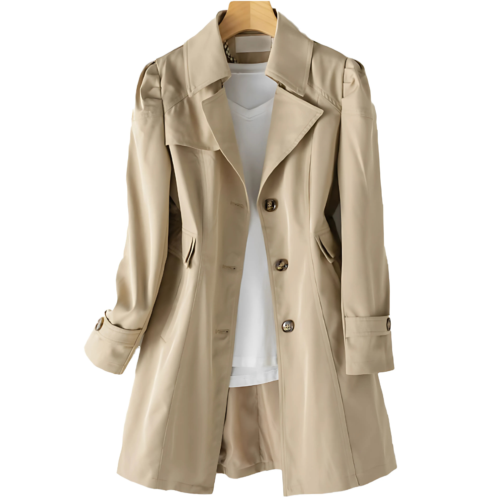 Rosamund water-resistant mid-season trench coat 2