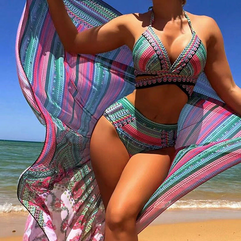 Imogen three piece bikini set with kimono 3
