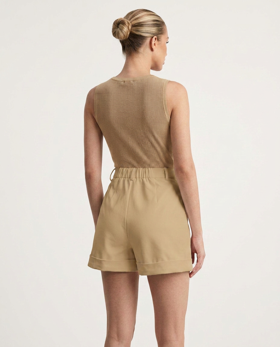 Camille high waist tailored shorts 7