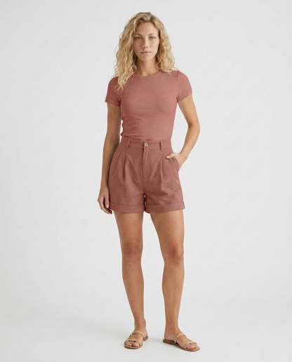 Sienna high waist wide leg shorts 6
