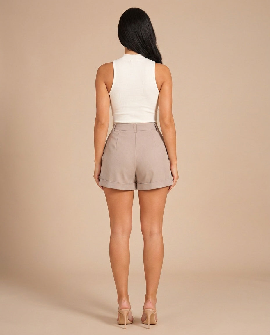 Sienna high waist wide leg shorts 9