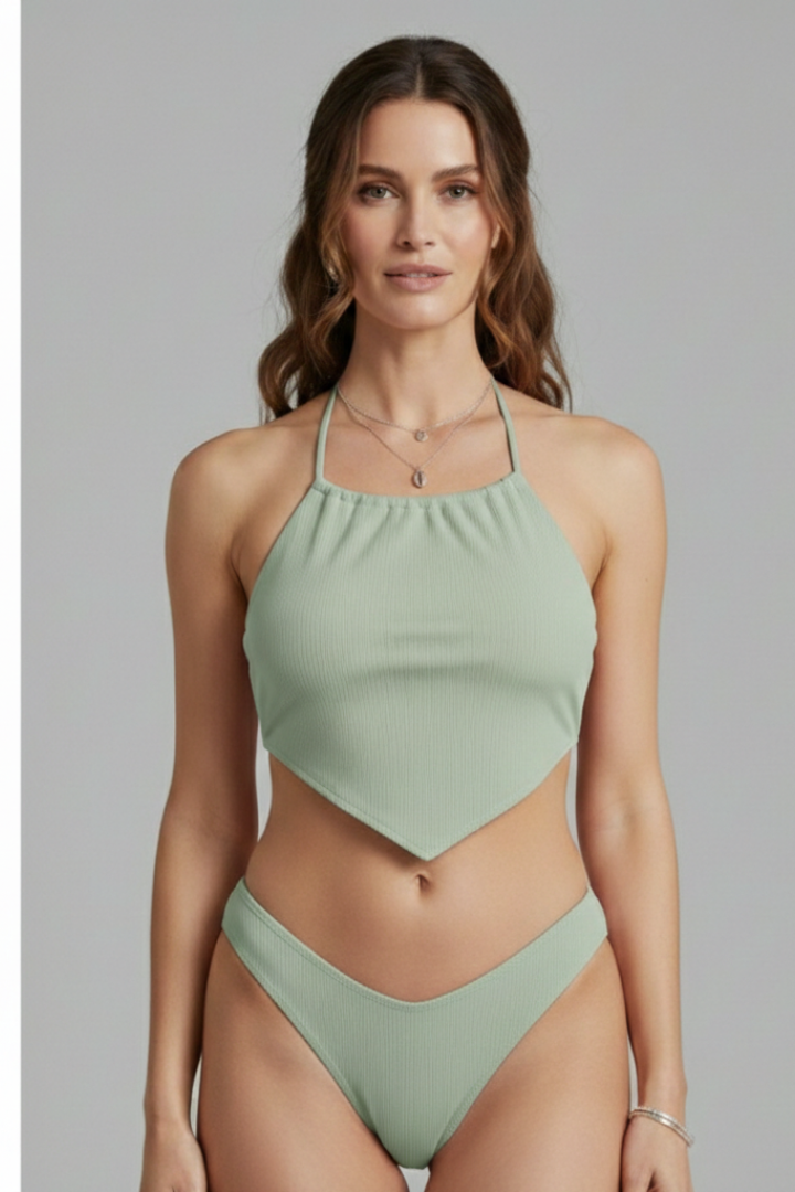 June high cut halter bikini 5