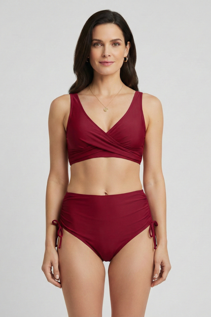 Cleo halter bikini with high waist bottom 5