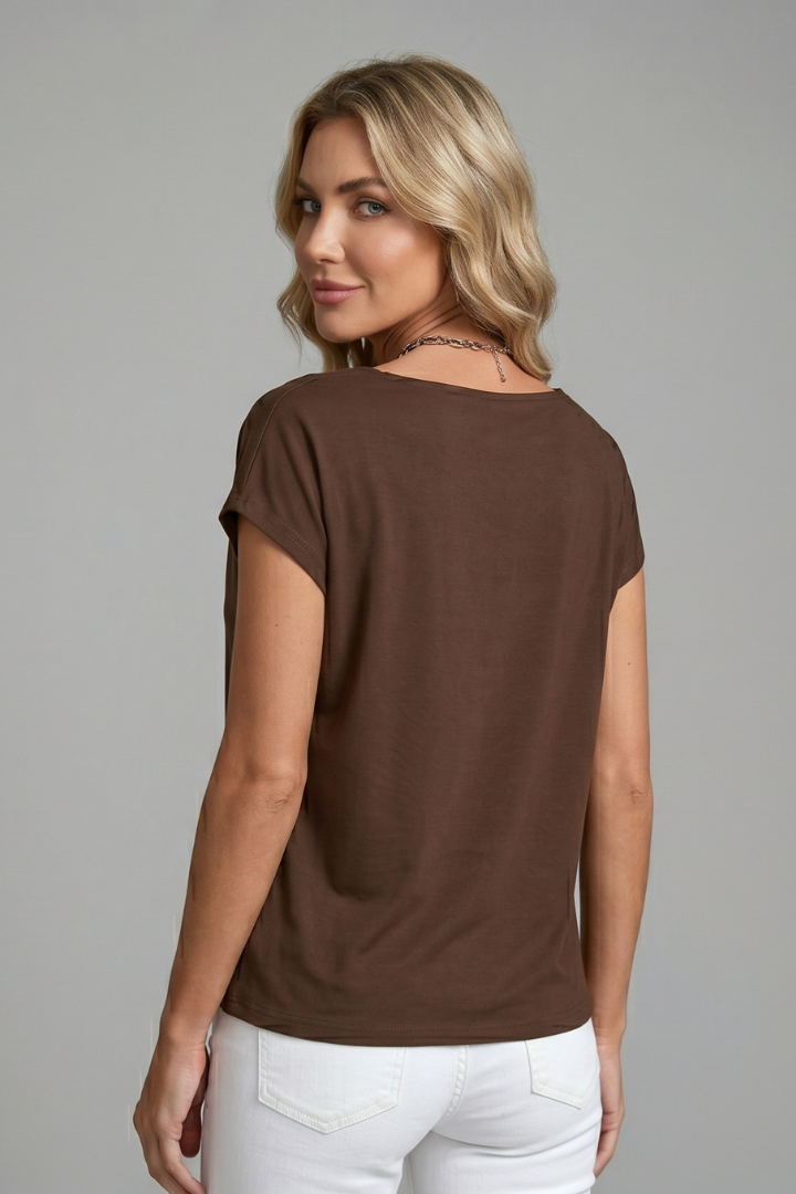 Poppy cowl neck draped blouse 4