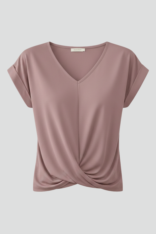 Amelia V-neck short sleeve blouse 1