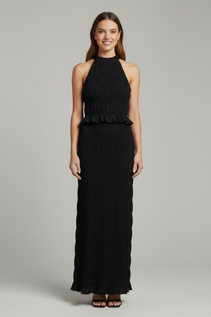 Florence tie back halter top and tiered maxi skirt 8