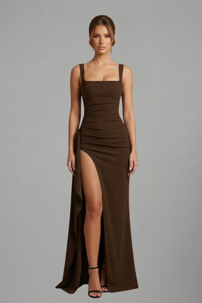 Sienna open back slip maxi dress 8