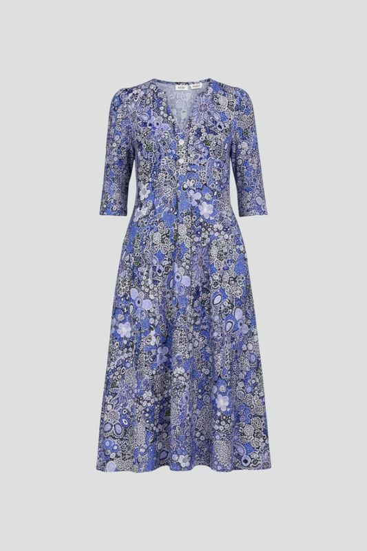 Marlowe printed flared maxi dress 1