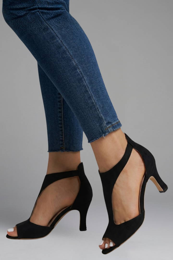 Mila orthopaedic peep toe heel 6