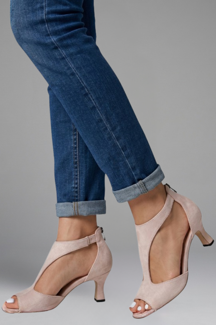 Mila orthopaedic peep toe heel 7