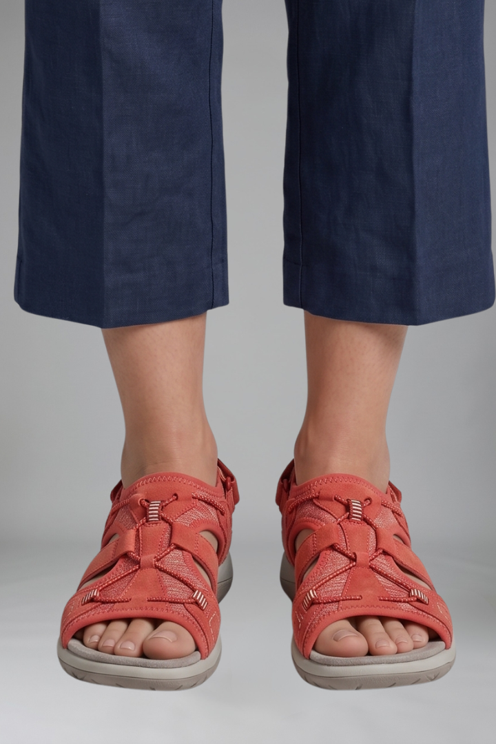 Isla cutout flat sandal 12