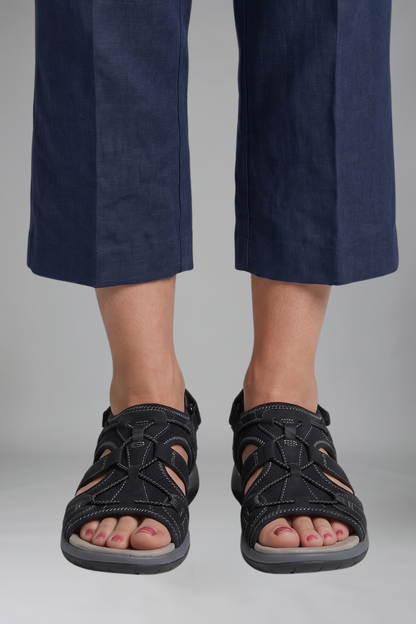 Isla cutout flat sandal 6