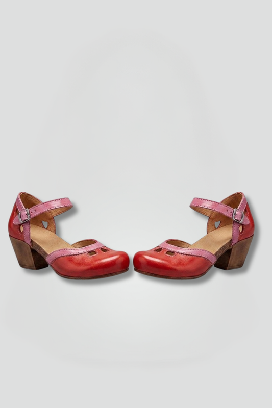 Nina buckle closed toe sandal 1