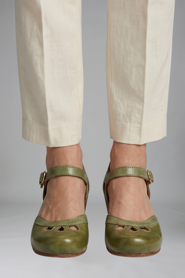 Nina buckle closed toe sandal 7