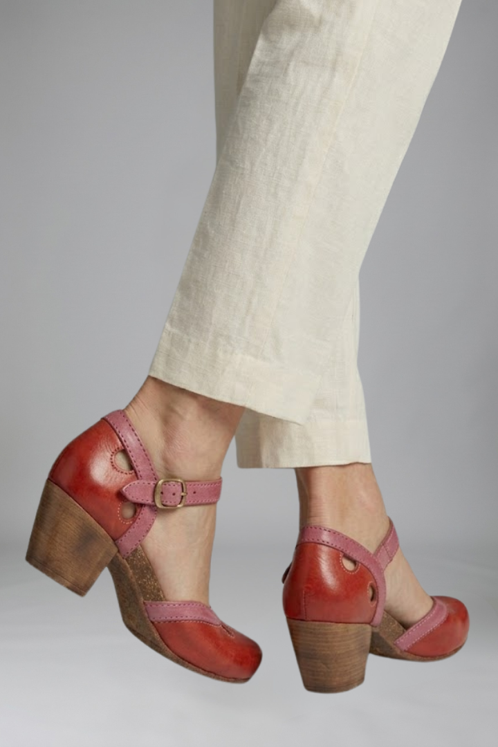 Nina buckle closed toe sandal 5