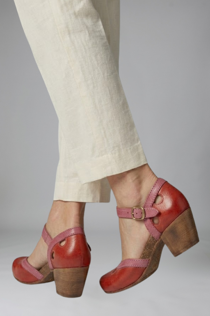 Nina buckle closed toe sandal 3