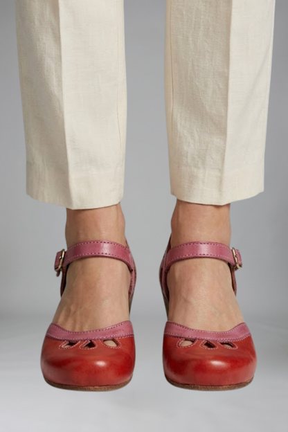 Nina buckle closed toe sandal 9