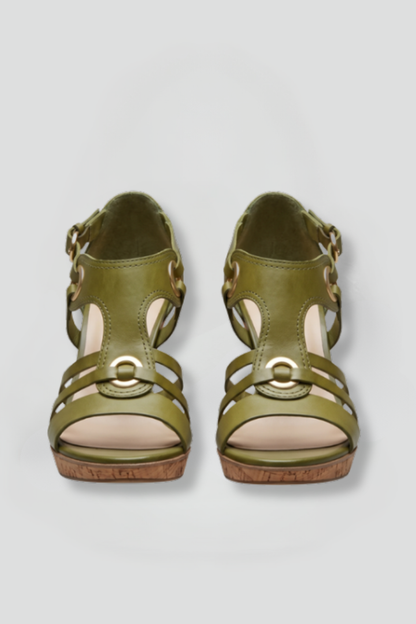 Grace strappy mid heel sandal 1