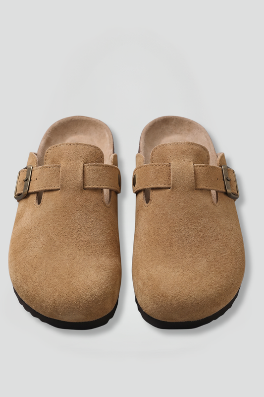 Mia suede clog 1