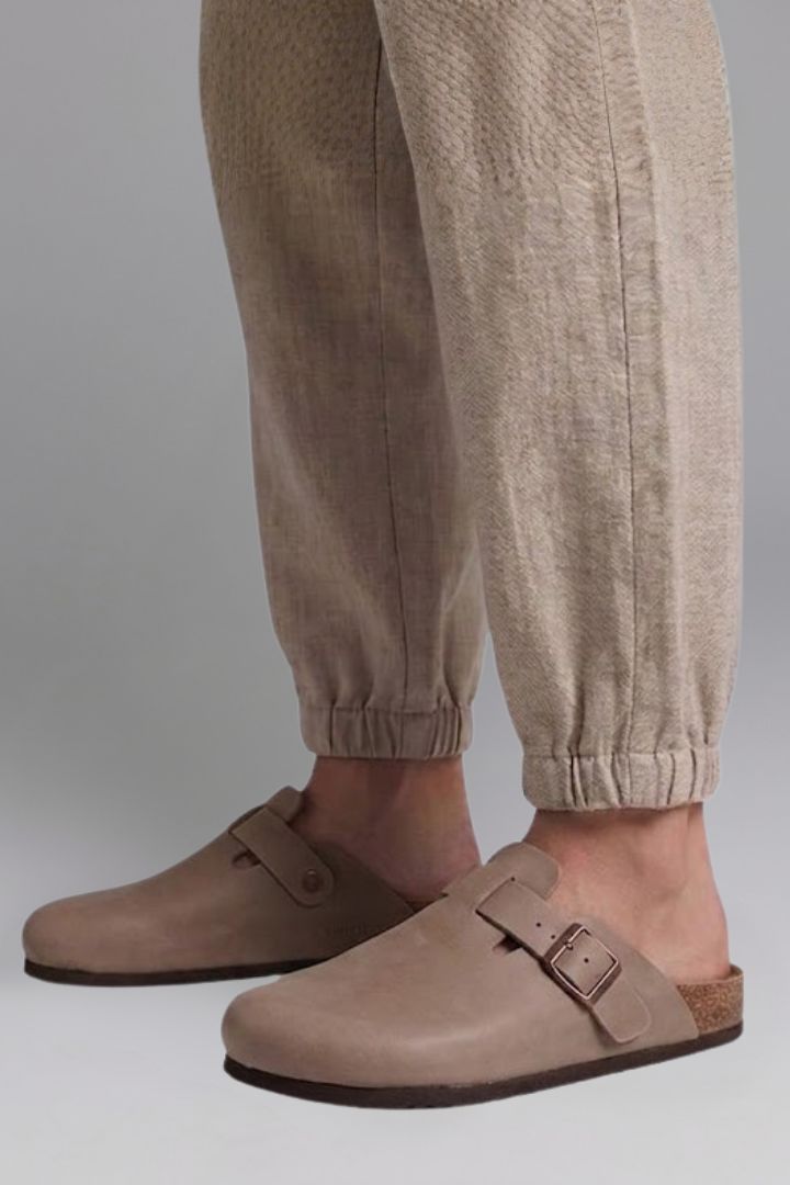 Mia suede clog 11