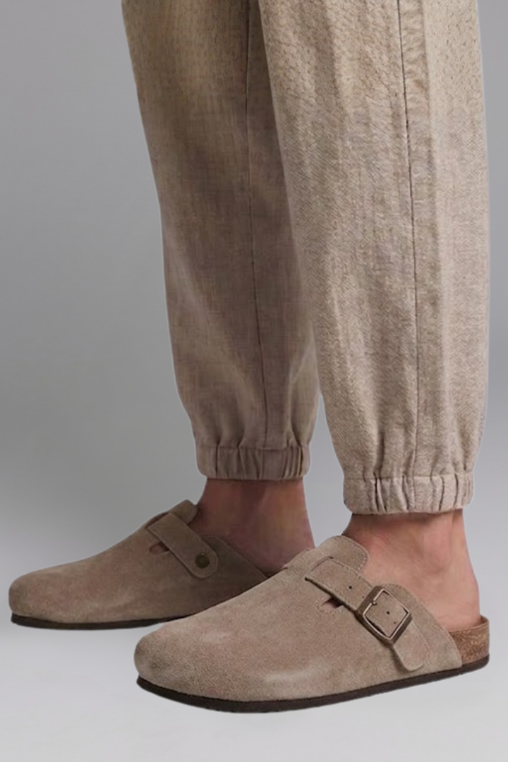 Mia suede clog 5