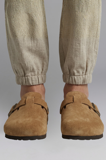 Mia suede clog 8
