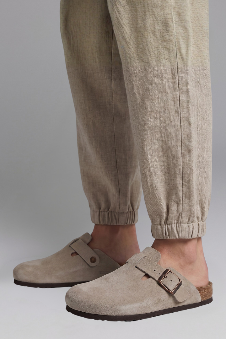Mia suede clog 6
