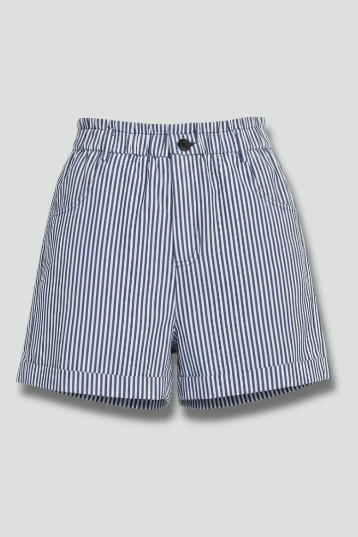 Cleo striped button waist shorts 4