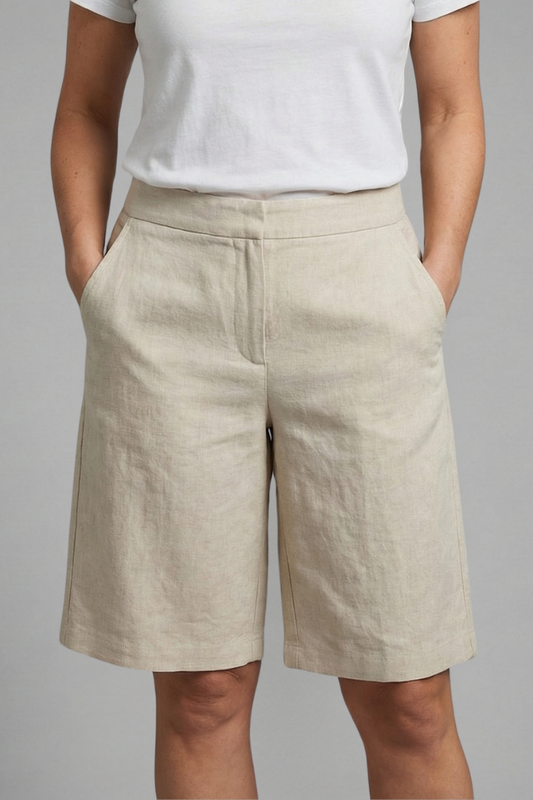 Georgia knee length elastic waist shorts 1
