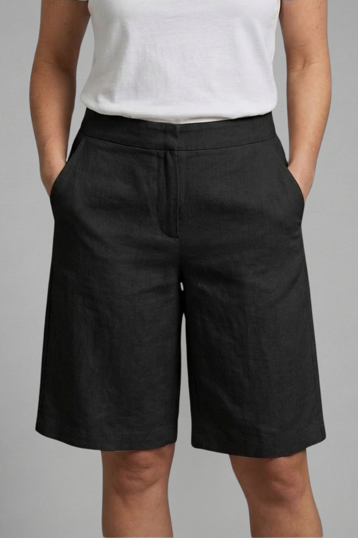 Georgia knee length elastic waist shorts 2