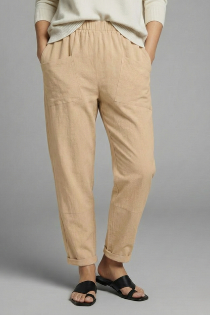 Hazel tapered elastic waist trousers 6