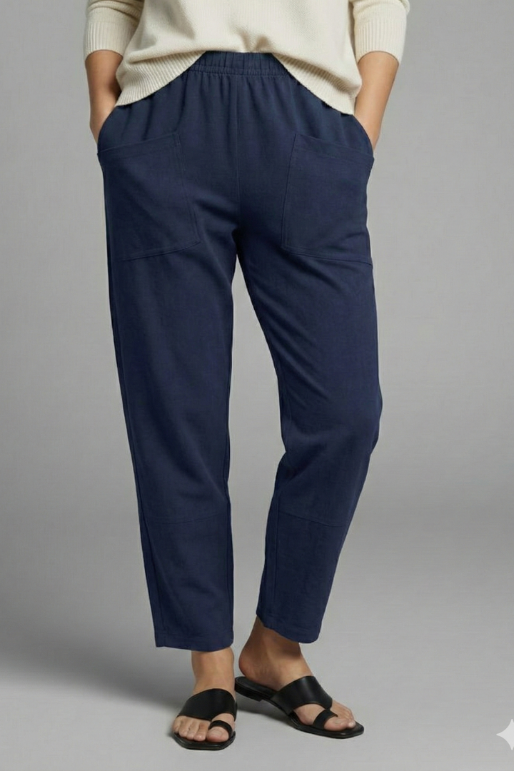 Hazel tapered elastic waist trousers 8