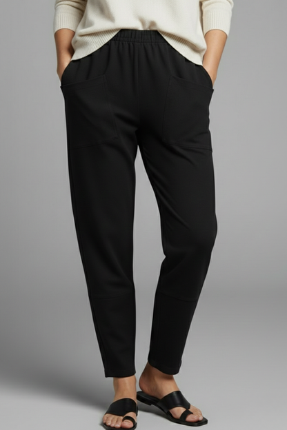 Hazel tapered elastic waist trousers 2
