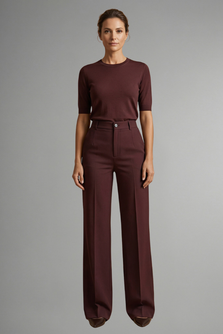 Greta high waist straight leg trousers 12