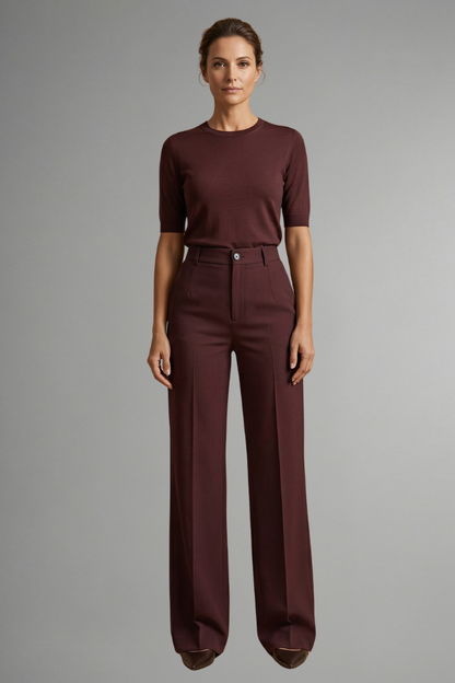 Greta high waist straight leg trousers 12