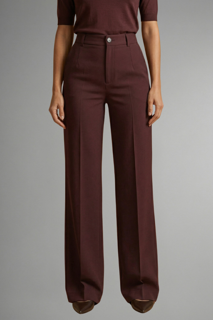 Greta high waist straight leg trousers 9