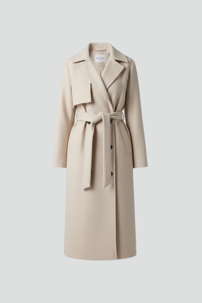 Honor long belted double-breasted trench coat 6