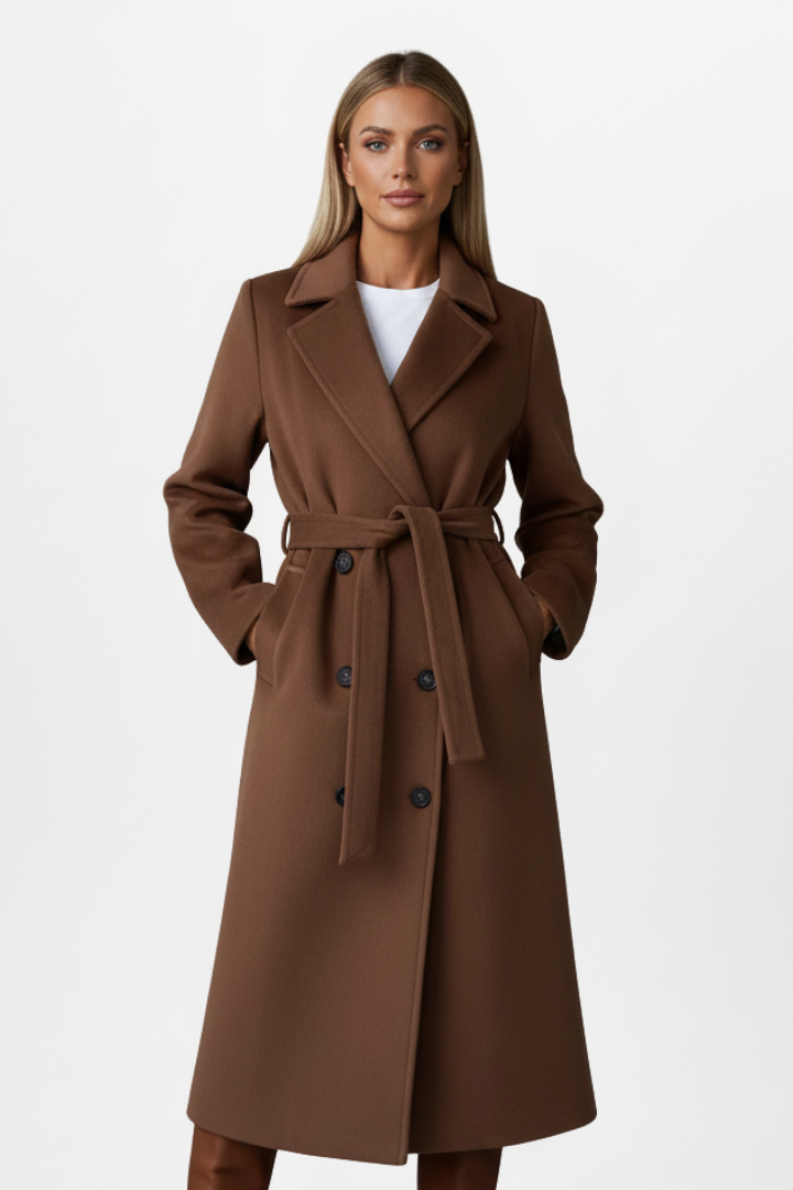 Honor long belted double-breasted trench coat 3
