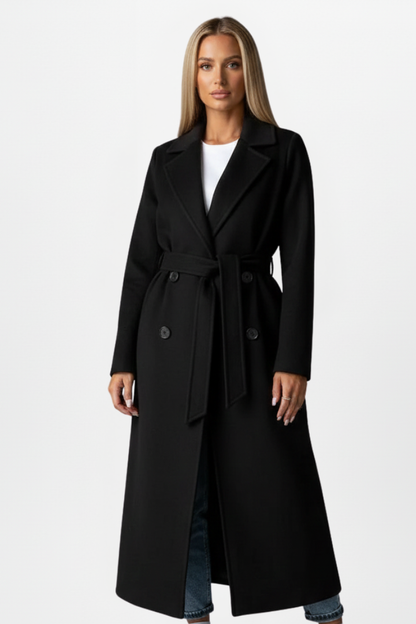 Honor long belted double-breasted trench coat 4