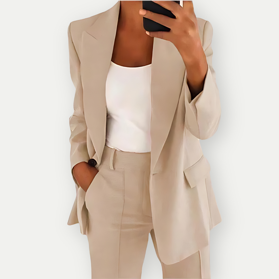 Juno blazer and trouser suit set 1