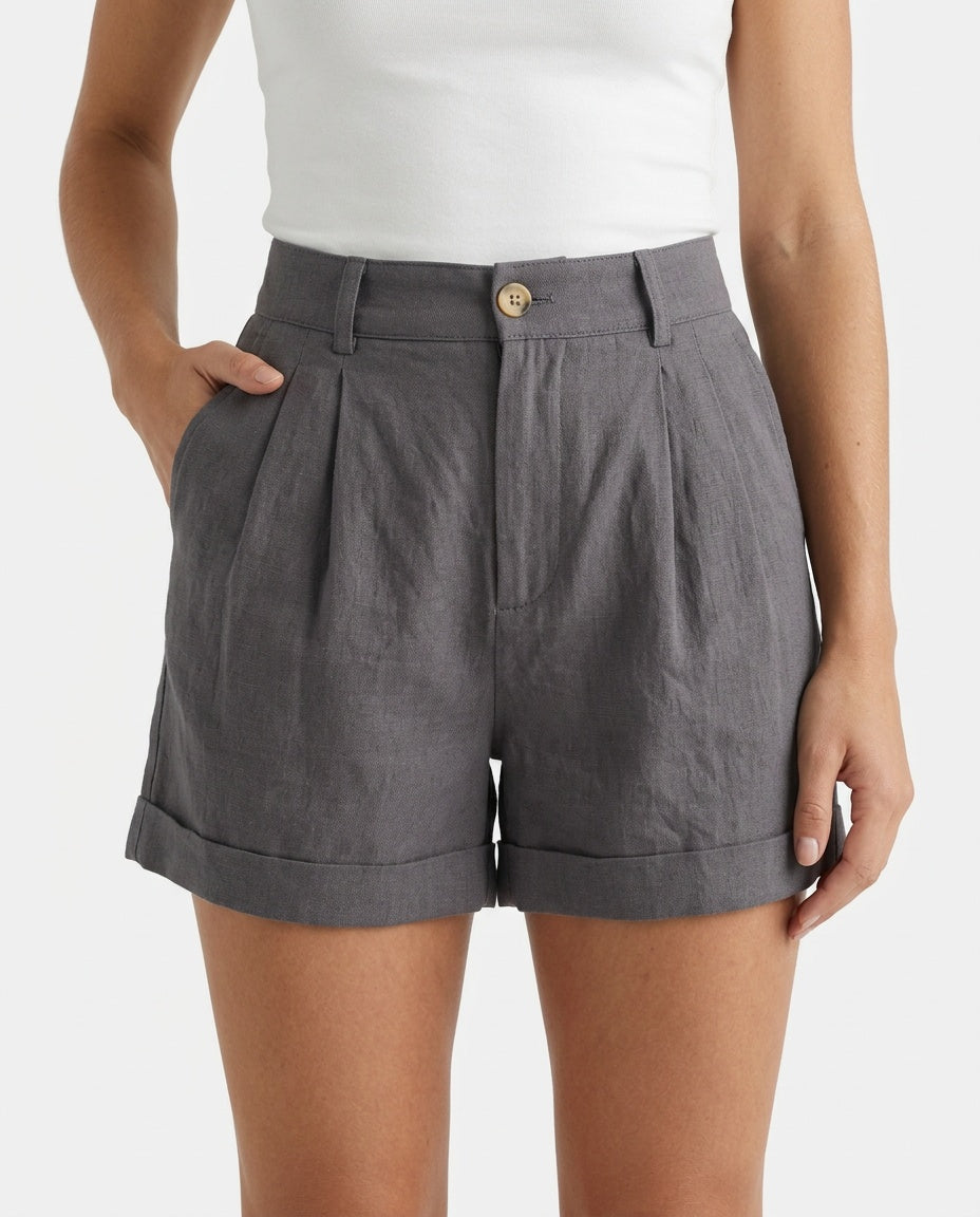 Sienna high waist wide leg shorts 12