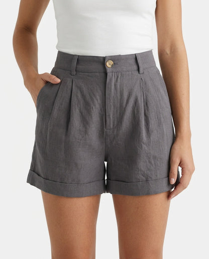 Sienna high waist wide leg shorts 12