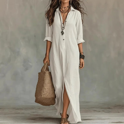 Greer linen shirt dress 1
