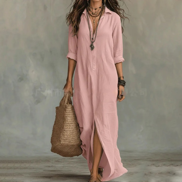 Greer linen shirt dress 3