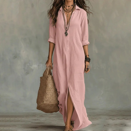 Greer linen shirt dress 3