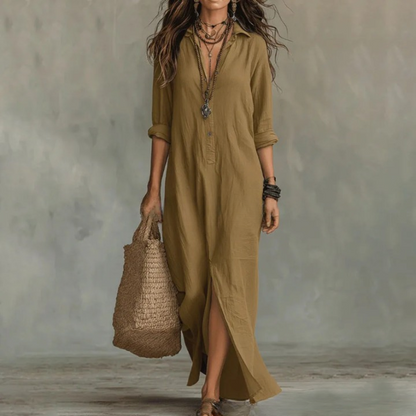 Greer linen shirt dress 4